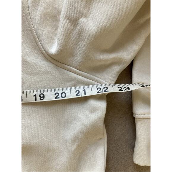 Kenneth Cole Men’s Pullover Fleece Sweatshirt Sz M NWT Cream 1/4 Zip $79 Pocket - Picture 7 of 9